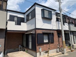 西宮市S様邸の1回目、外壁塗装工事です！
